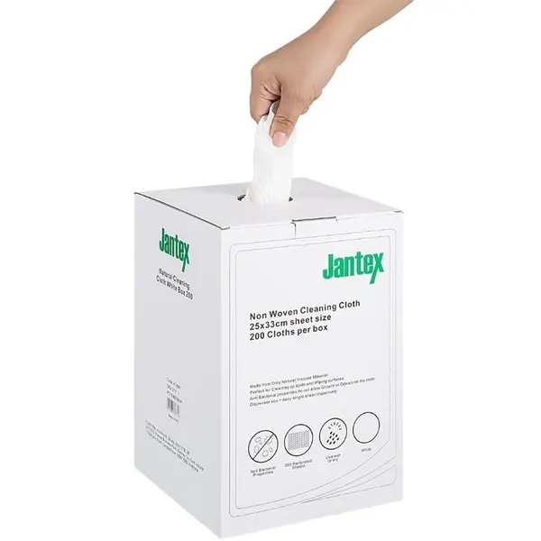 Schoonmaakdoekjes | Viscose | Wit | Composteerbaar | 200 Stuks | 330x250mm