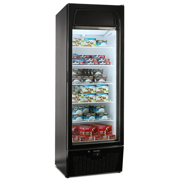 Koel-/Vrieskast | EXPO | 403L | Zwart | -25°C/+5°C | Geforceerd | Wielen | 668x692x1990(h)mm