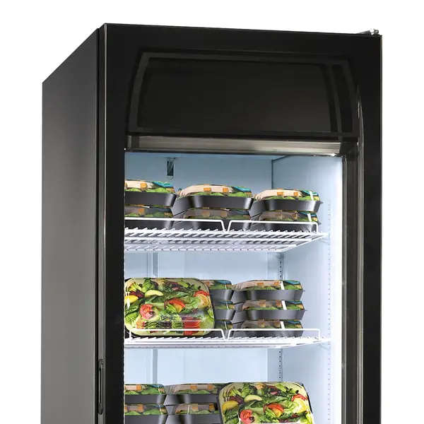 Koel-/Vrieskast | EXPO | 403L | Zwart | -25°C/+5°C | Geforceerd | Wielen | 668x692x1990(h)mm