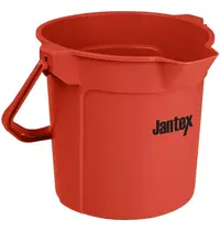 Jantex Emmer | Kunststof | Rood | 10L | Maatverdeling | Schenktuit | 260(h)mm