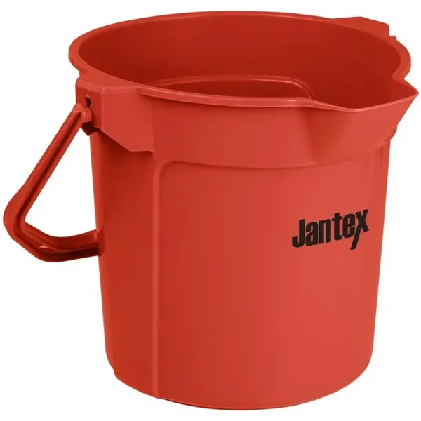 Emmer | Kunststof | Rood | 10L | Maatverdeling | Schenktuit | 260(h)mm