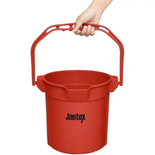 Emmer | Kunststof | Rood | 10L | Maatverdeling | Schenktuit | 260(h)mm