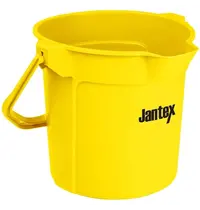 Jantex Emmer | Kunststof | Geel | 10L | Maatverdeling | Schenktuit | 260(h)mm