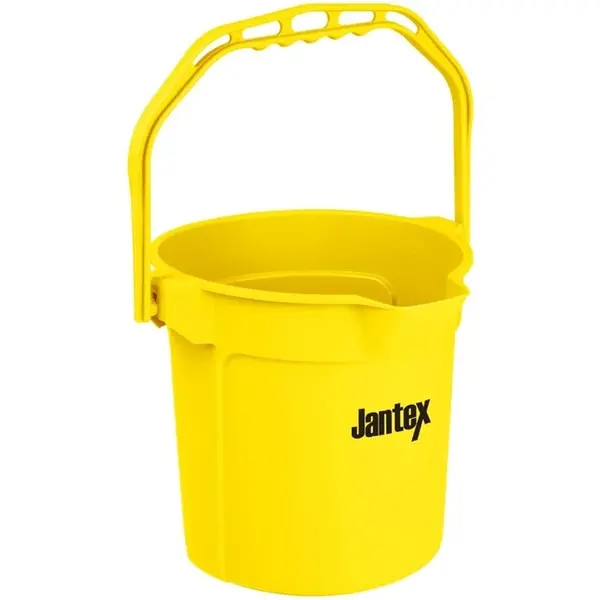 Emmer | Kunststof | Geel | 10L | Maatverdeling | Schenktuit | 260(h)mm