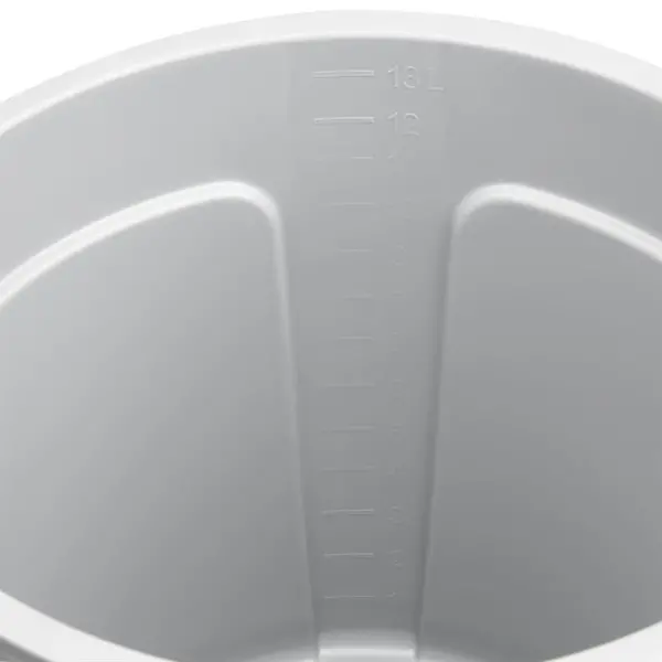 Emmer | Kunststof | Grijs | 14L | Maatverdeling | Schenktuit | 290(h)mm