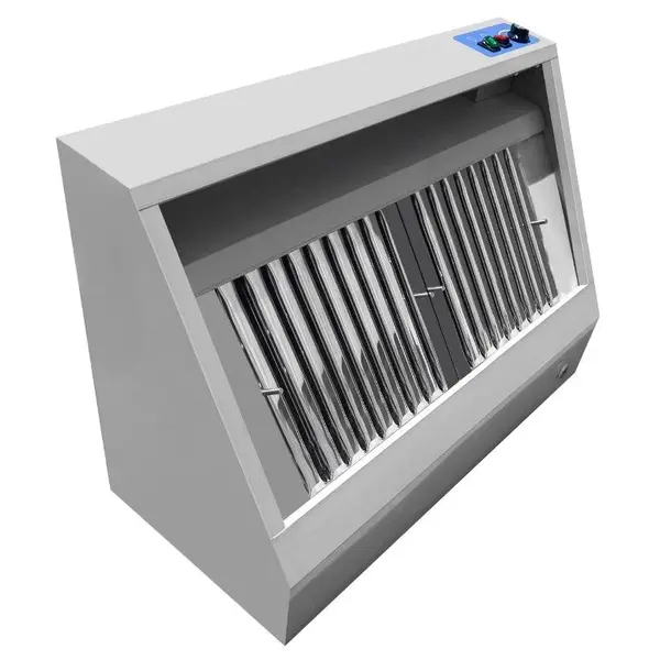 Afzuigkap | Schuin Model | Incl. Motor | 2000m³/u | Regelaar + Verlichting | 1200x900x450(h)mm