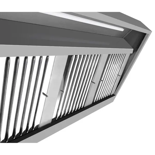 Afzuigkap | Schuin Model | Incl. Motor | 2000m³/u | Regelaar + Verlichting | 1600x900x450(h)mm