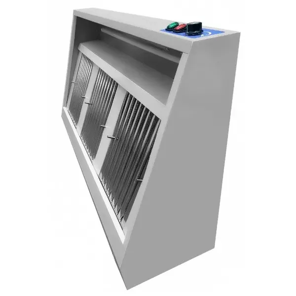 Afzuigkap | Schuin Model | Incl. Motor | 2000m³/u | Regelaar + Verlichting | 1600x900x450(h)mm