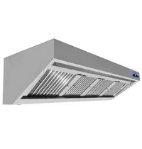 CombiSteel Afzuigkap | Schuin Model | Incl. Motor | 2000m³/u | Regelaar + Verlichting | 1600x900x450(h)mm