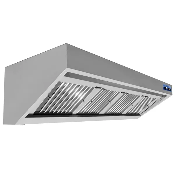 Afzuigkap | Schuin Model | Incl. Motor | 3000m³/u | Regelaar + Verlichting | 2400x900x450(h)mm