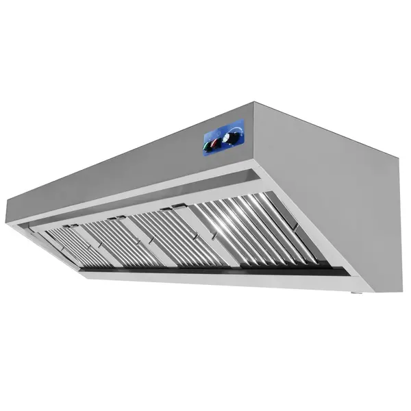 Afzuigkap | Schuin Model | Incl. Motor | 3000m³/u | Regelaar + Verlichting | 2400x900x450(h)mm