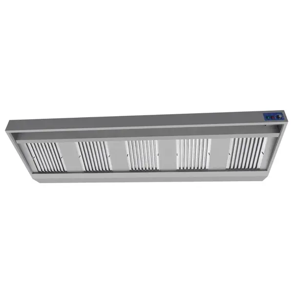 Afzuigkap | Schuin Model | Incl. Motor | 3000m³/u | Regelaar + Verlichting | 3000x900x450(h)mm