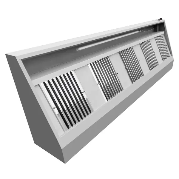 Afzuigkap | Schuin Model | Incl. Motor | 3000m³/u | Regelaar + Verlichting | 3000x900x450(h)mm