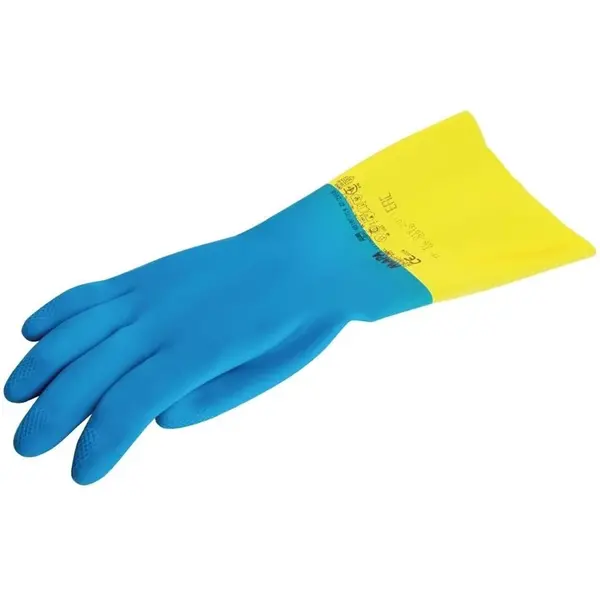 Handschoenen | ALTO | Kunststof/Latex | Blauw/Geel | Waterdicht