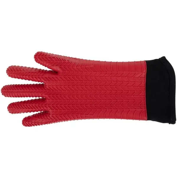 Ovenhandschoen | MASTERCLASS | Katoen/Siliconen | Rood | ≤ 250°C | Antislip | Waterdicht | 150mm