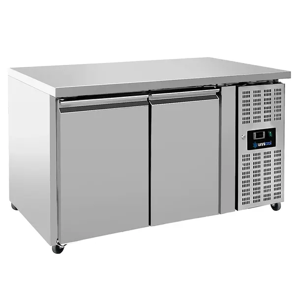 Vrieswerkbank | 272L | 2 Deuren (1/1 GN) | -18°C/-22°C | Geforceerd | Wielen (Geremd) | 1360x700x850(h)mm