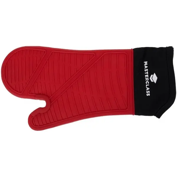 Ovenwant | MASTERCLASS | Katoen/Siliconen | Rood | ≤ 250°C | Antislip | Waterdicht | 387mm