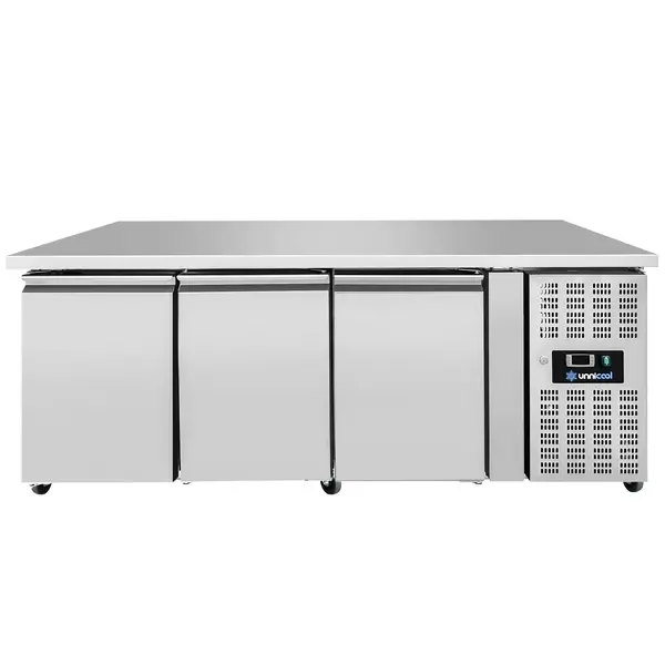 Vrieswerkbank | 402L | 3 Deuren (1/1 GN) | -18°C/-22°C | Geforceerd | Wielen (Geremd) | 1790x700x850(h)mm