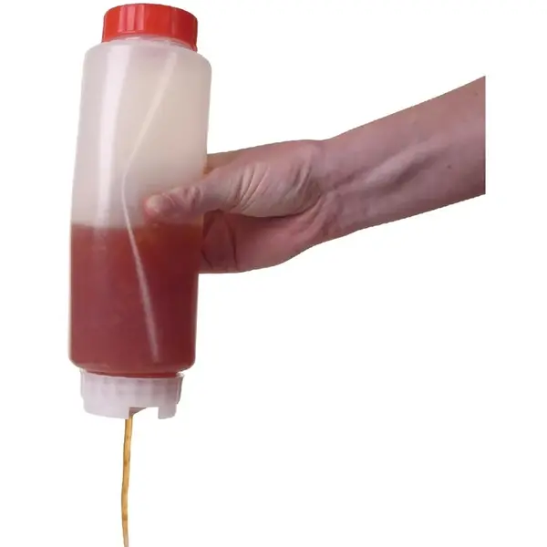 Doseerfles | Kunststof | Wit | 590ml | Ø60x210(h)mm