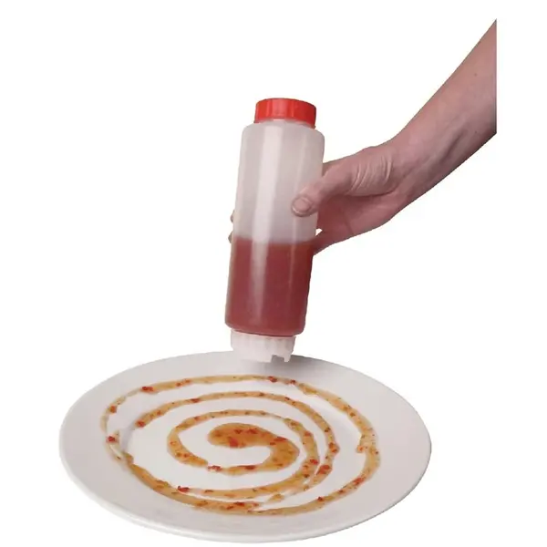 Doseerfles | Kunststof | Wit | 590ml | Ø60x210(h)mm