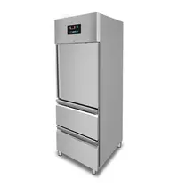 UNNICOOL Vrieskast | 650L (2/1 GN) | RVS | -18°C/-22°C | Geforceerd | 1 Deur + 2 Laden | Wielen (Geremd) | 740x830x1990(h)mm 