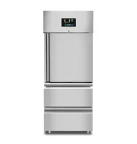 UNNICOOL Vrieskast | 650L (2/1 GN) | RVS | -18°C/-22°C | Geforceerd | 1 Deur + 2 Laden | Wielen (Geremd) | 740x830x1990(h)mm 