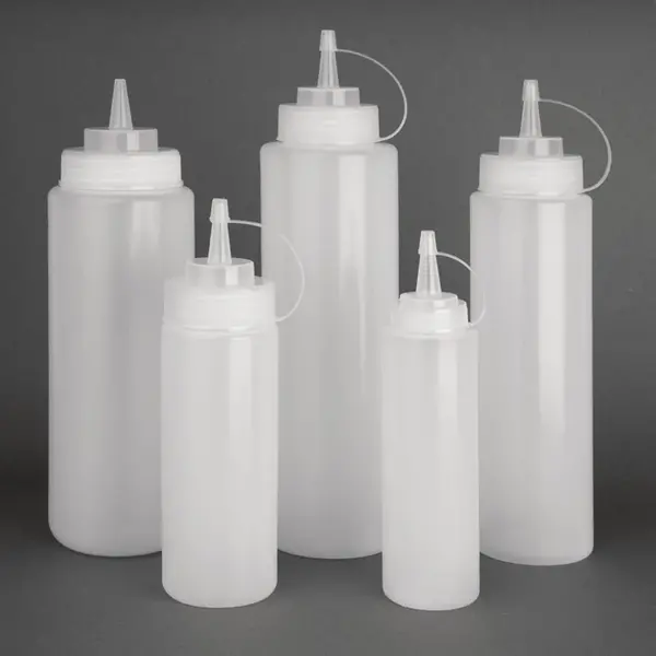 Doseerfles | Kunststof | Transparant | 994ml | Ø76x288(h)mm