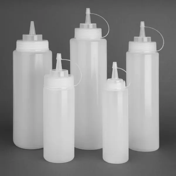 Doseerfles | Kunststof | Transparant | 900ml | Ø80x265(h)mm