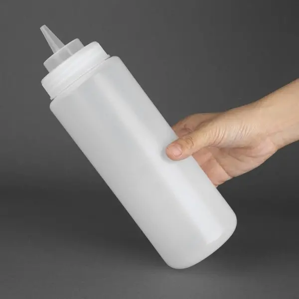 Doseerfles | Kunststof | Transparant | 900ml | Ø80x265(h)mm