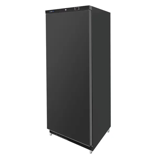 Koelkast | 600L (2/1 GN) | Zwart | +2°C/+8°C | Statisch + Ventilator | 775x735x1920(h)mm