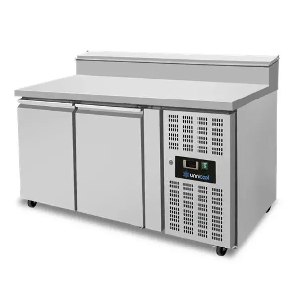 Saladette | 270L | 2 Deuren (1/1 GN) | Boven 6x 1/3 GN | +2°C/+8°C | Geforceerd | Klapdeksel | Wielen (Geremd) | 1360x700x885/1085(h)mm