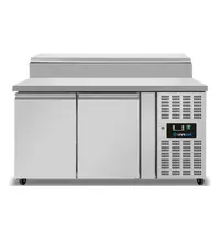 UNNICOOL Saladette | 270L | 2 Deuren (1/1 GN) | Boven 6x 1/3 GN | +2°C/+8°C | Geforceerd | Klapdeksel | Wielen (Geremd) | 1360x700x885/1085(h)mm