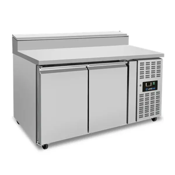 Saladette | 270L | 2 Deuren (1/1 GN) | Boven 6x 1/3 GN | +2°C/+8°C | Geforceerd | Klapdeksel | Wielen (Geremd) | 1360x700x885/1085(h)mm