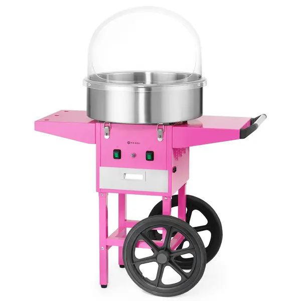 Suikerspinmachine + Onderstel | Kom Ø520mm | 1.13kW (230V) | Wielen | 948x520x914(h)mm
