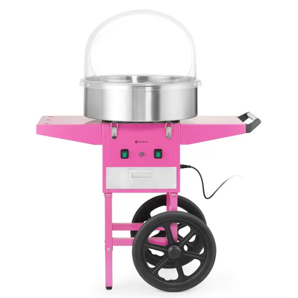 Suikerspinmachine + Onderstel | Kom Ø520mm | 1.13kW (230V) | Wielen | 948x520x914(h)mm