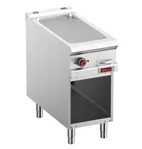 Diamond Bak-/Grillplaat | OPTIMA 900 | Elektrisch | Glad Oppervlak 380x720 (Gietijzer) | 50°C/300°C | 7kW (400V) | Open Onderkast | 400x700x850/877(h)mm 