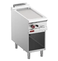 Diamond Bak-/Grillplaat | OPTIMA 900 | Gas | Gegroefd Oppervlak 380x720 (Gietijzer) | 9.2kW | Piëzo Ontsteking | Open Onderkast | 400x900x850/952(h)mm