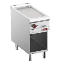 Diamond Bak-/Grillplaat | OPTIMA 900 | Elektrisch | Gegroefd Oppervlak 380x720 (Gietijzer) | 50°C/300°C | 7kW (400V) | Open Onderkast | 400x700x850/877(h)mm 