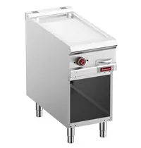 Diamond Bak-/Grillplaat | OPTIMA 900 | Elektrisch | Glad Oppervlak 380x720 (Verchroomd) | 50°C/300°C | 7kW (400V) | Open Onderkast | 400x700x850/877(h)mm