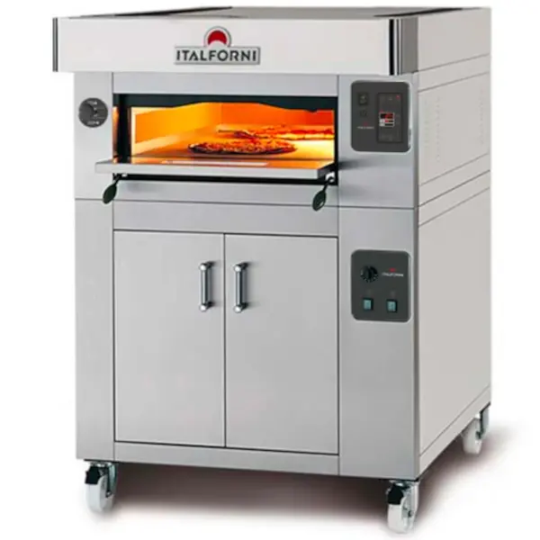 Modulaire Pizzaoven | CL CLASSIC | Elektrisch | 6x Ø30cm / Bakkamer | 0°C/450°C | 400V | Incl. Afzuigkap + Rijskast/Onderstel