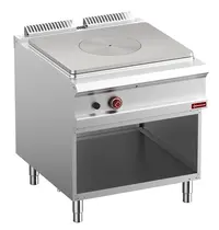 Diamond Doorkookplaat | OPTIMA 900 | Gas | 12kW | Piëzo Ontsteking | Open Onderkast | 800x900x850/927(h)mm