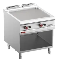 Diamond Bak-/Grillplaat | OPTIMA 900 | Gas | Glad Oppervlak 780x720 (Gietijzer) | 18.4kW | Piëzo Ontsteking | Open Onderkast | 800x900x850/952(h)mm 