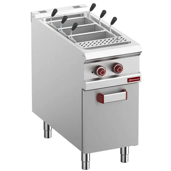 Pastakoker | OPTIMA 900 | Elektrisch | 40L | 9kW (400V) | Vulkraan + Aftapkraan | 400x900x850/877(h)mm