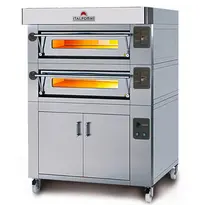 Italforni Modulaire Pizzaoven | CL STAND | Elektrisch | 6x Ø30cm / Bakkamer | 0°C/450°C | 400V | Incl. Afzuigkap + Rijskast/Onderstel