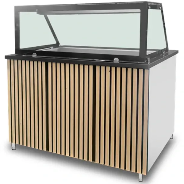 Bain-Marie | Elektrisch | 3x 1/1 GN | 30°C/85°C | 2.4kW (230V) | Aftapkraan | Gesloten Onderkast | 1230x820x855(h)mm