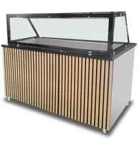 UNNINOX Bain-Marie | Elektrisch | 4x 1/1 GN | 30°C/85°C | 3kW (230V) | Aftapkraan | Gesloten Onderkast | 1530x820x855(h)mm 