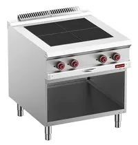 Diamond Fornuis | OPTIMA 900 | Elektrisch | 4 Kookpunten (300x300) | 10kW (400V) | Open Onderkast | 800x900x850/925(h)mm 