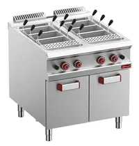 Diamond Pastakoker | OPTIMA 900 | Gas | 2x 40L | 26.6kW | Piëzo Ontsteking | Vulkranen + Aftapkranen | 800x900x850/935(h)mm 