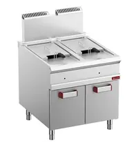Diamond Friteuse | OPTIMA 900 | Gas | 18+18L | 90°C/190°C | 36kW | Piëzo Ontsteking | Aftapkranen | 800x900x850/1177(h)mm