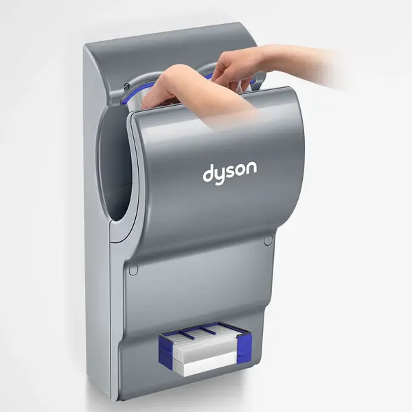 Handendroger | Airblade dB | Grijs | Automatisch | Droogtijd 10s | HEPA-Filter + Antibacterieel | 1kW (230V) | 303x247x661(h)mm